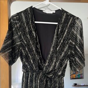 Elegant Black and metallic gold Dress